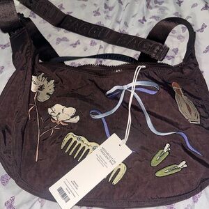 Embroidered Get Ready With Me Baggu Shoulder Bag